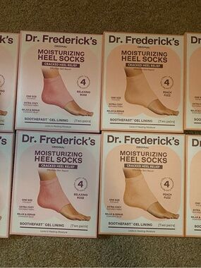 Moisturizing Heel Socks - Relaxing Rose & Peach Fuzz